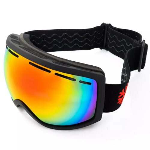 Skibril - Zwart met rood spiegelglas - Afbeelding 3