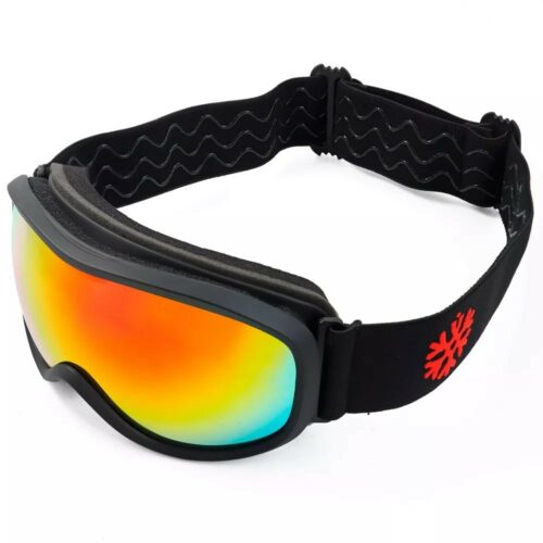 Skibril kids - Zwart met rood spiegelglas - Afbeelding 5